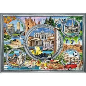 1000-Piece Italian Holiday Jigsaw Puzzles Playset 70x48cm