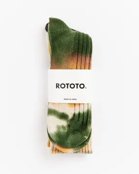 1415 Socks in Green/Golden/Brown