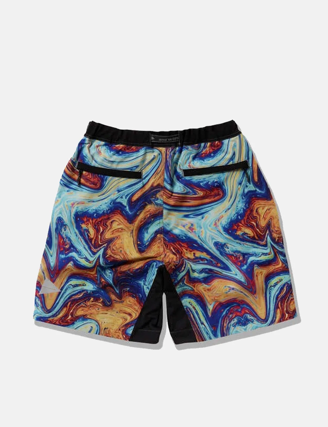 And Wander Printed Trek Short Pants - Blue Mix