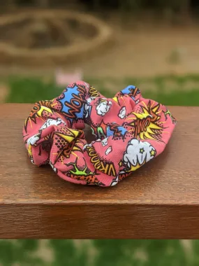 Australian made Scrunchie - (Red Superhero)