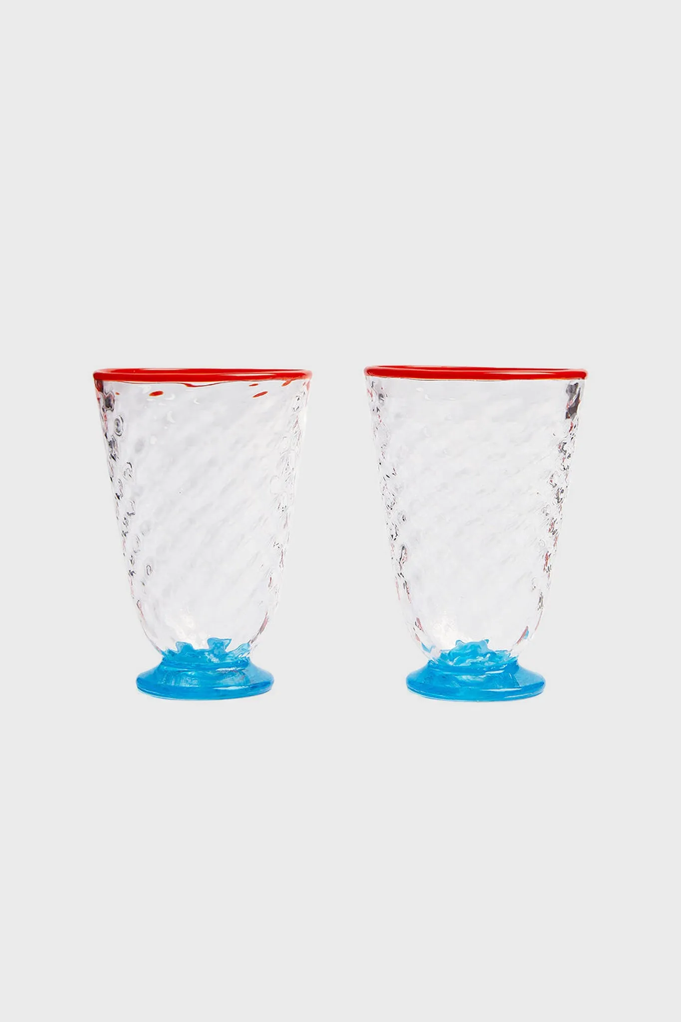 Blue Quilted Glasses Set of 2