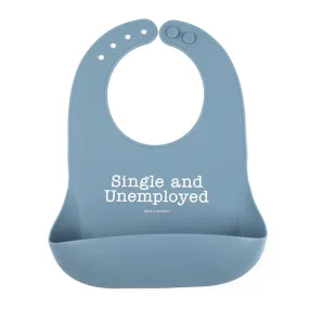 Blue Single and Unemployed Wonder Bib