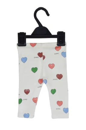 C1379 ZR Love Printed Off White Trouser