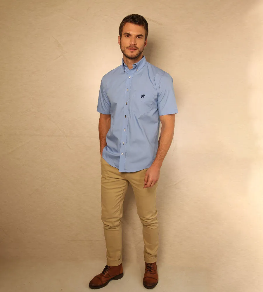 Camisa F/E Azul Claro M/C Ref. 104021023