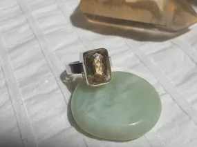 Citrine Akoni Ring - Square (US 7)