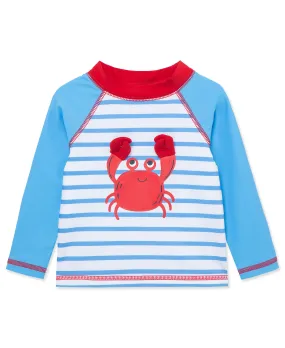 Crab Long Sleeve Toddler Rashguard (2T-4T)