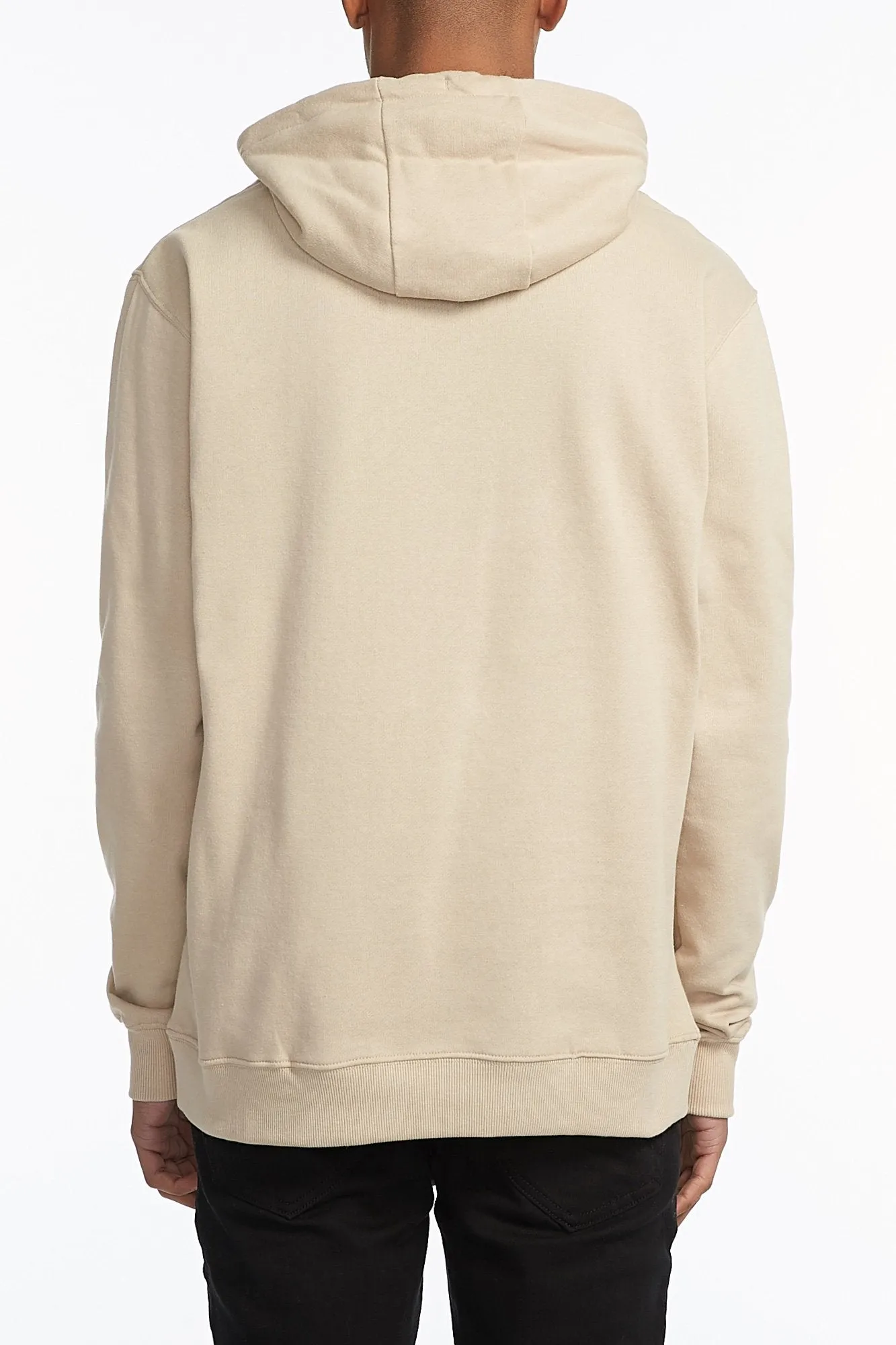 DC Guys Beige Popover Drawstring Hoodie