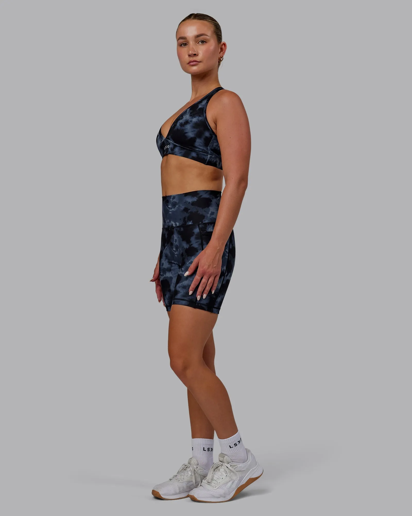 Fusion Mid-Length Shorts - Tie Dye-Midnight