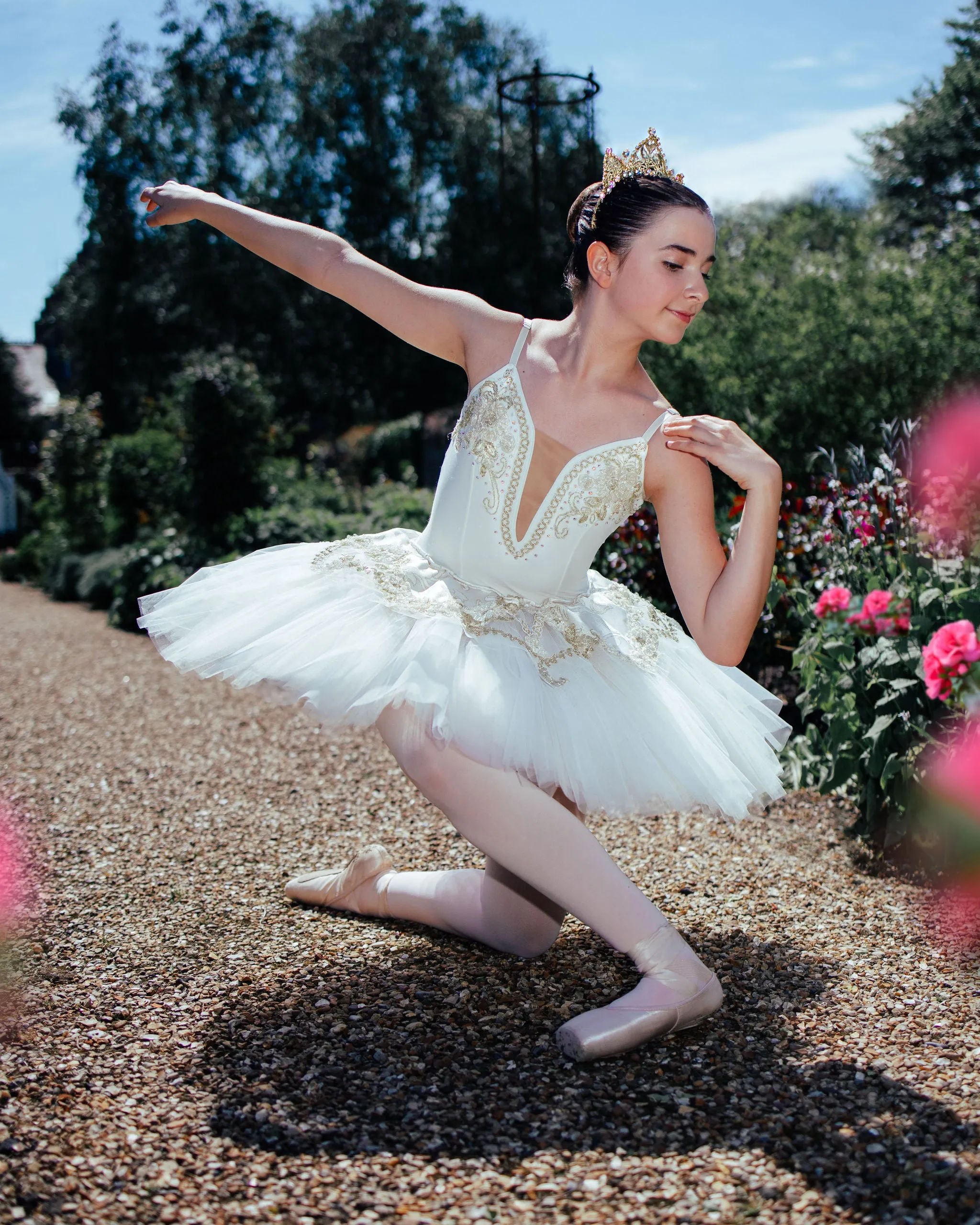 Just Ballet Cream & Gold tutu - Hire Only