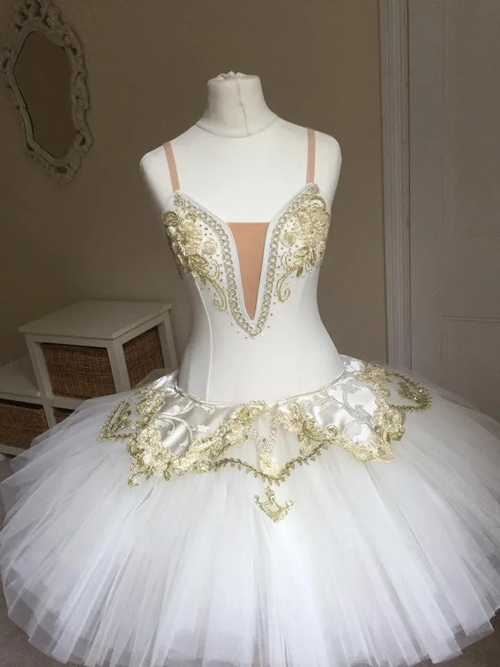 Just Ballet Cream & Gold tutu - Hire Only