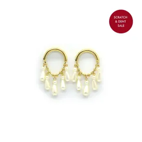 Keshi Pearl Gold Earrings - Sample