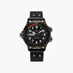 Khaki Aviation X-Wind Day Date Automatic 45Mm Black Dial