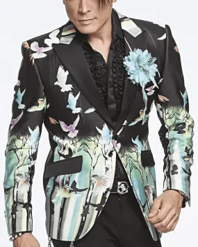 Mens Fashion Blazer Birds