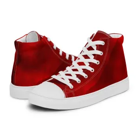 Men’s high top canvas shoes True Red