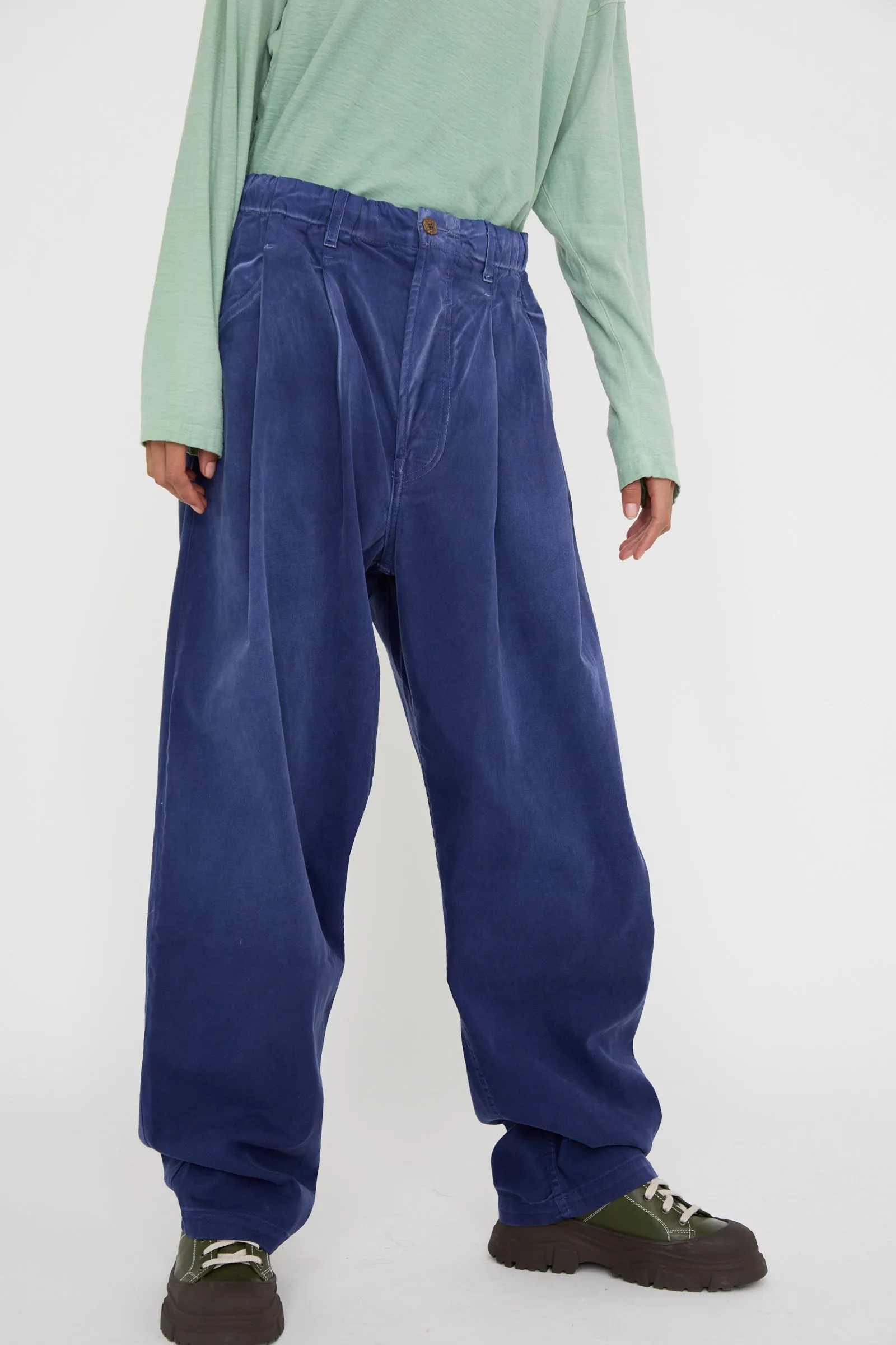 P40 Z Boy's Twill Pant in Sunfaded Sailor Blue