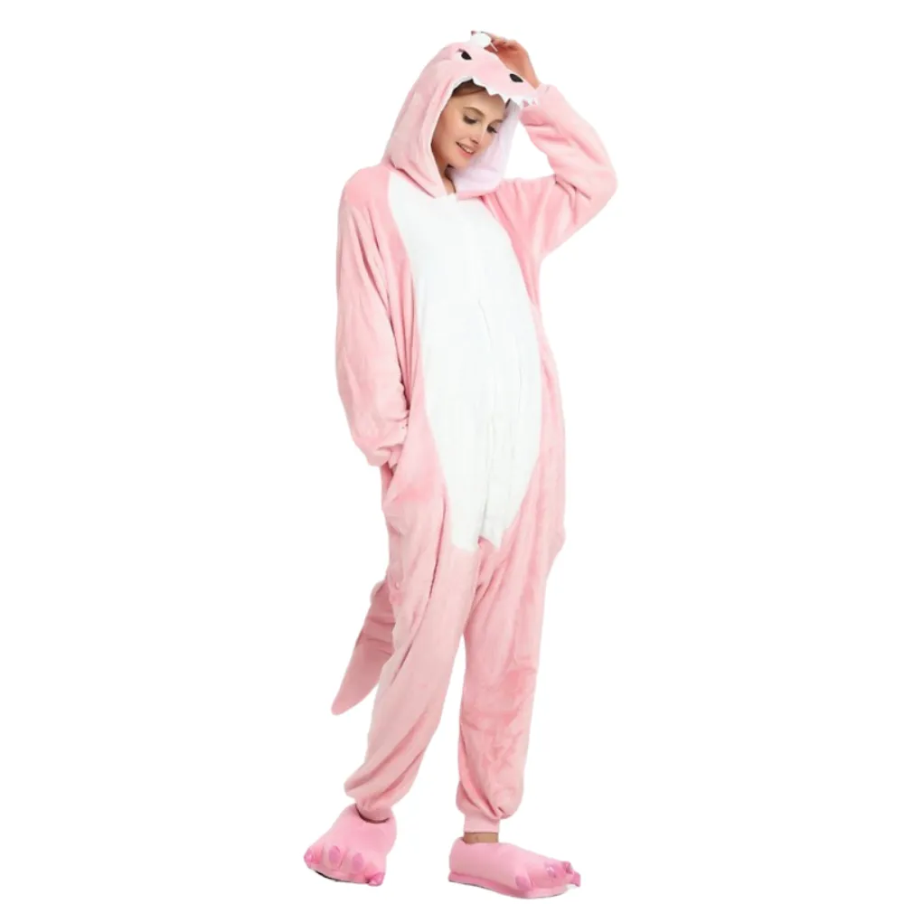 Pink Dinosaur Adult Onesie