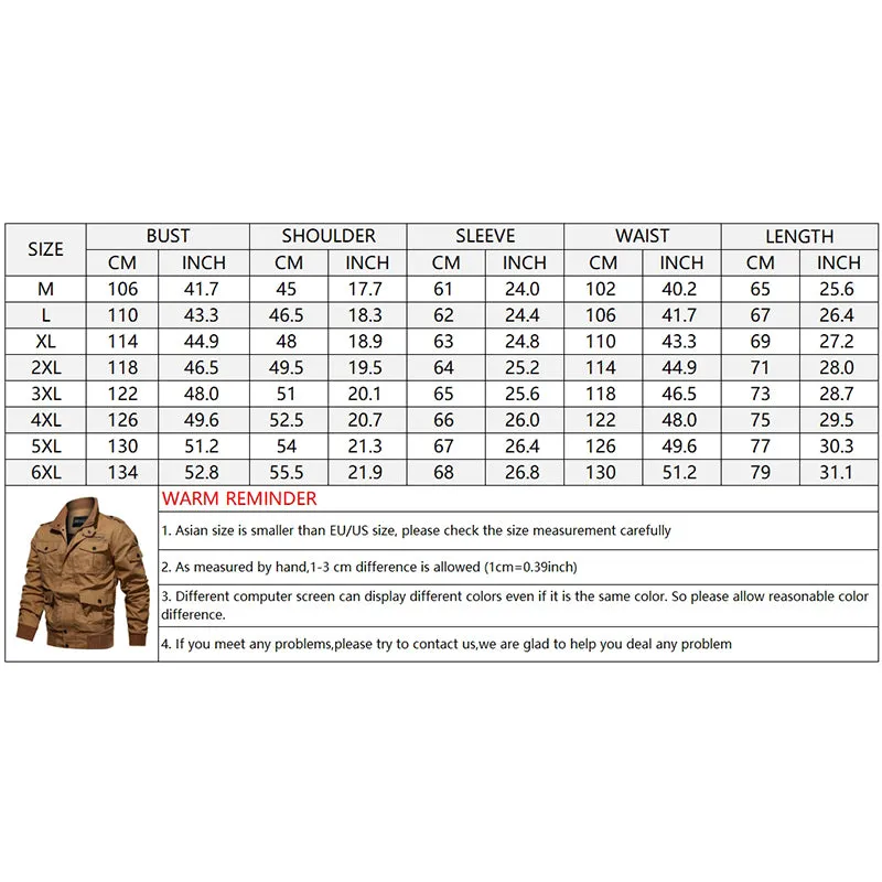 Plus Size Multi-pocket Flying Men's Jacket