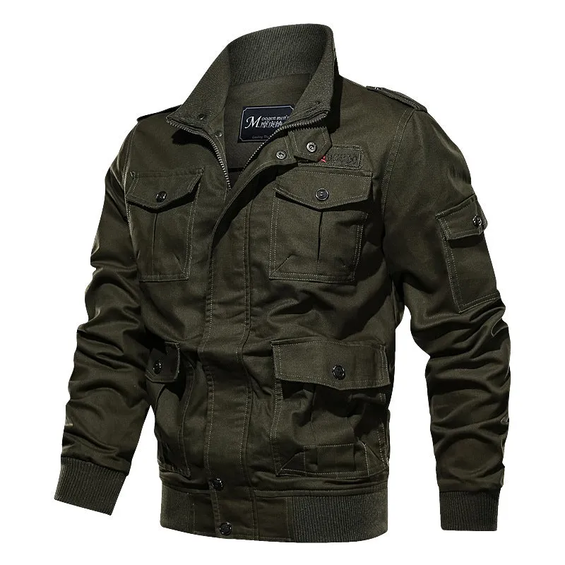 Plus Size Multi-pocket Flying Men's Jacket