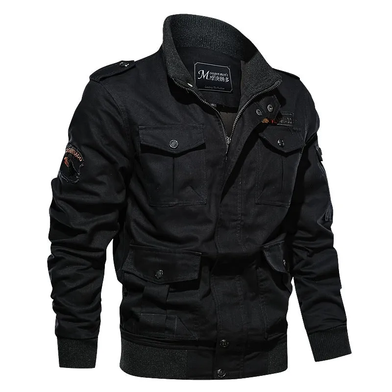 Plus Size Multi-pocket Flying Men's Jacket