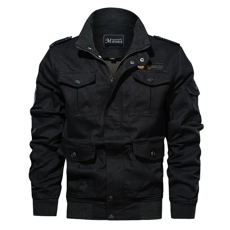 Plus Size Multi-pocket Flying Men's Jacket