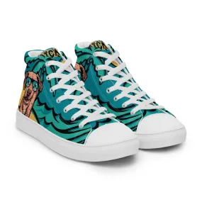 Potcake Vibez Men’s High Top Canvas Shoes