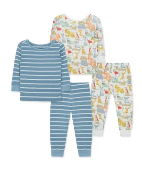 Puppy 4-Piece Bamboo Pajama Set (12M-24M)