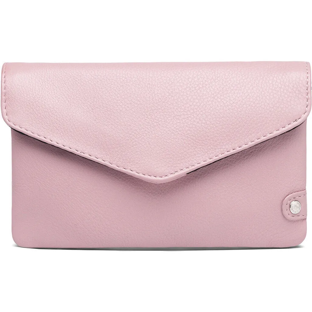 Purse/waist bag in soft leather and timeless design / 16046 - Dusty Rose