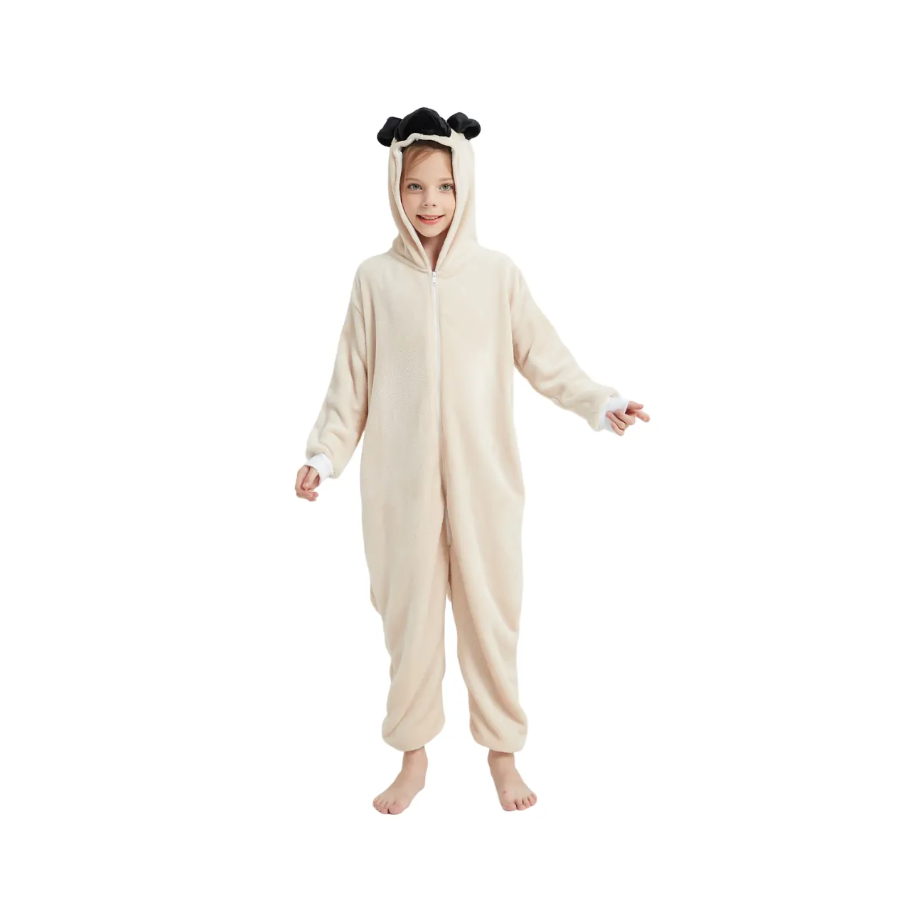 Realistic Pug Dog Kids Onesie