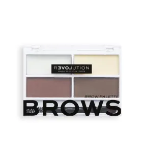 Revolution Relove - Kit de cejas Colour Cult Brow Palette - Dark