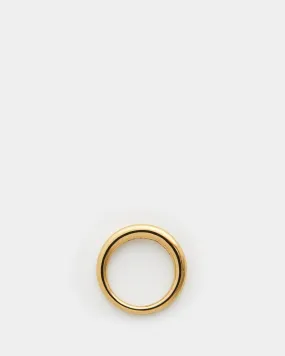 Snake Ring Thin Polished Gold