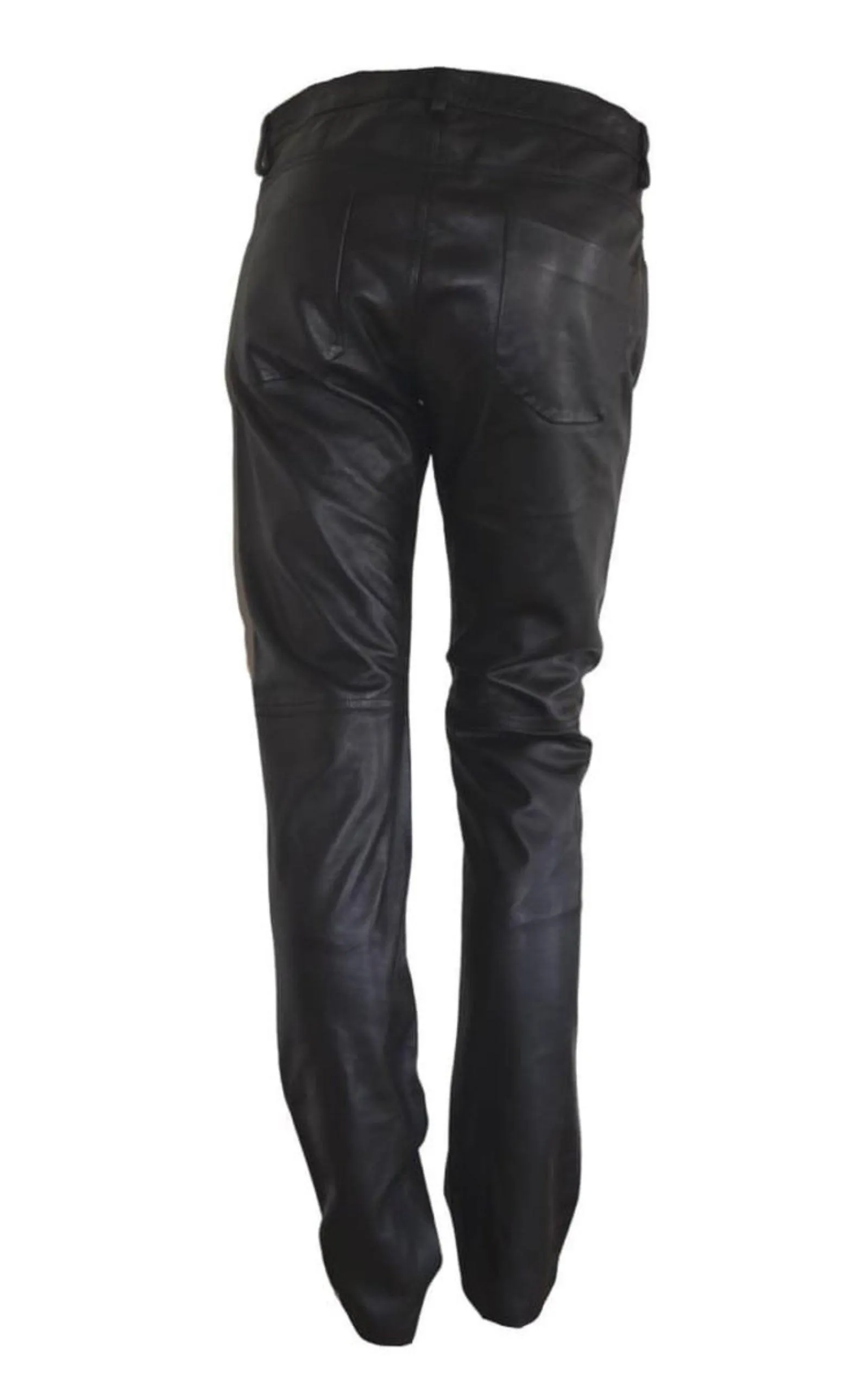 Straight Leg Just Leather Biker Pants