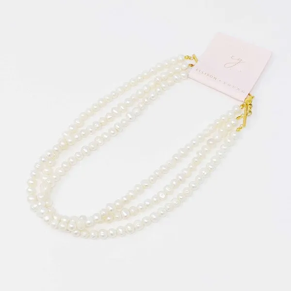 Three Strand Freshwater Pearl Necklace