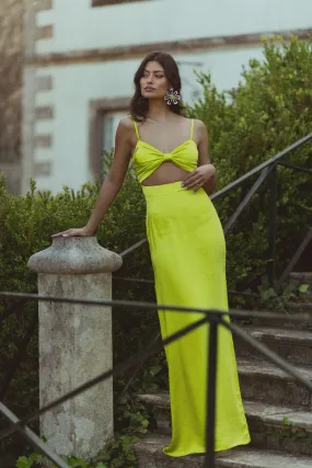 VESTIDO COMPRIDO AMARELO LIMA